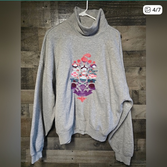 FP Movement On Your Mark Mock Neck Logo Sweater. Size Small. 🔥 🔥 🔥 - Picture 4 of 7